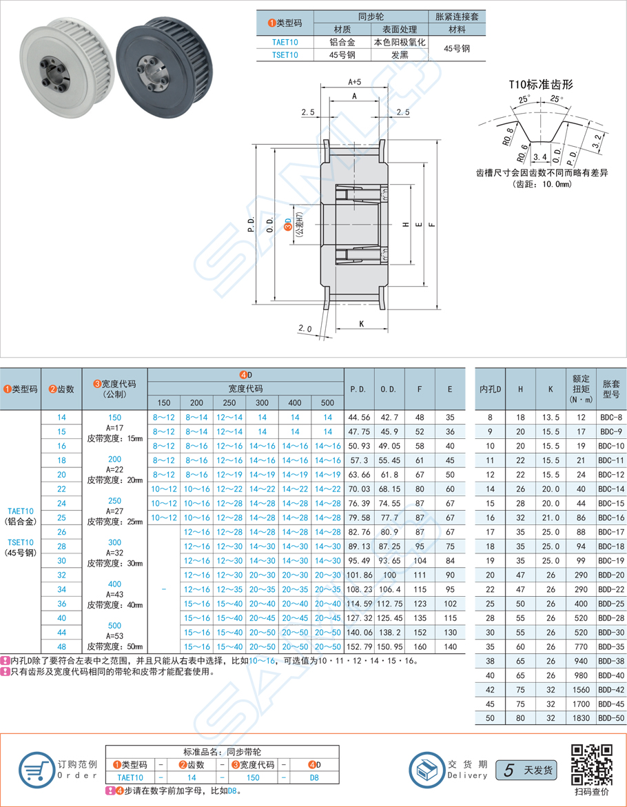 免鍵同步帶輪制造尺寸偏差有什么影響